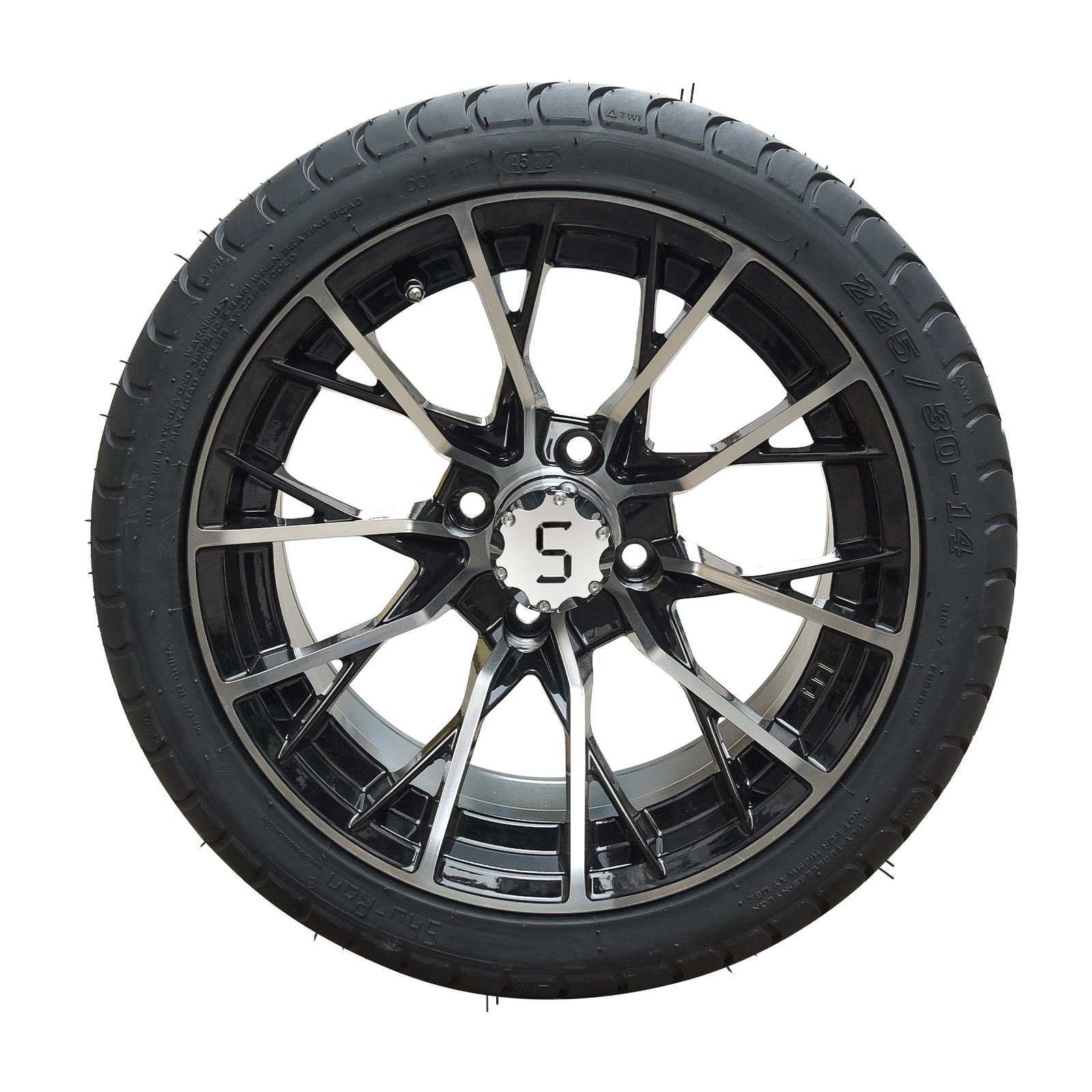 Machined/Gloss Balck