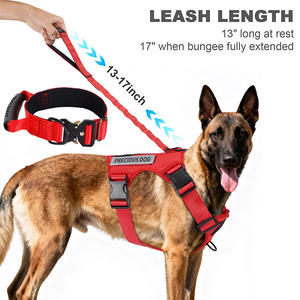 Set Harnesses Tali Dada Anjing Peliharaan yang Dapat Disesuaikan, Bernapas, Tahan Lama, Terbuat dari Nilon Mewah Oxford yang Reflektif - Product Image 3