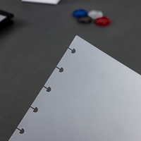 Diviseurs d'index discbound à 6 onglets Diviseur de page PP givré à 8 disques Taille de la lettre pour planificateur de cahier discbound Fournitures Accessoires