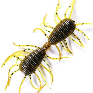 เหยื่อปลอม WildTrek ขนาด 3.5 นิ้ว/0.1 ออนซ์ รุ่น HairySpider ทำจากพลาสติกนิ่ม ทนรังสียูวี รูปทรงแมงมุม ตัวเหยื่อสองชิ้น ขาหลายขา ทำจากซิลิโคนนิ่ม สำหรับตก<span class=keywords><strong>ปลา</strong></span>แบส - Product Image 1