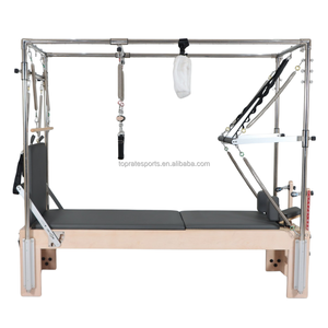 [Toprate] <span class=keywords><strong>Mesa</strong></span> Trapecio 3 en 1 para Pilates, Madera <span class=keywords><strong>de</strong></span> Arce, Acero Inoxidable, Tabla <span class=keywords><strong>de</strong></span> Salto, Caja, Casa, Estudio - Product Image 2