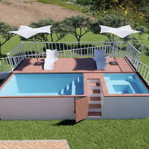 Piscina Prefabricada de Fibra de Vidrio de Lujo, Diseño Personalizado para Espacios Privados y Públicos - Product Image 4