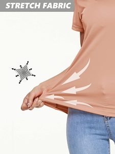 Chemises de fitness et de course à pied en plein air <span class=keywords><strong>UV</strong></span> personnalisées Uspf50 + Chemise de pêche Protection solaire <span class=keywords><strong>T</strong></span>-shirts pour femmes - Product Image 5