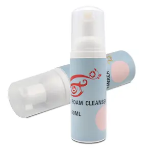 Ensemble greffé de mousse de nettoyage des cils Mousse de nettoyage des cils Puff Vente en gros de fournitures de salon de beauté