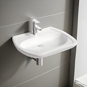 Lavabo mural suspendu pour handicapés Évier accessible aux hôpitaux Lavabo Handicap Salle de bain Toilette Lavabo en céramique pour handicapés - Product Image 1