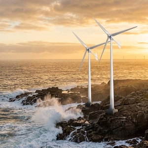 Éolienne industrielle à axe horizontal de 50 kW avec contrôle de pas à faible vitesse de démarrage, diamètre de rotor de 12,6 m et vitesse de démarrage de 2,5 m/s - Product Image 5
