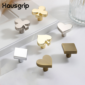 Hausgrip Hartvormige Zinklegering Kastknoppen Goud Chroom Antiek Messing Ladeknoppen Meubelbeslag MOQ 100 - Product Image 3