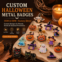Fabricant de badges personnalisés : Épingles émaillées d'Halloween, équipe professionnelle, expédition mondiale, OEM ODM, badges métalliques