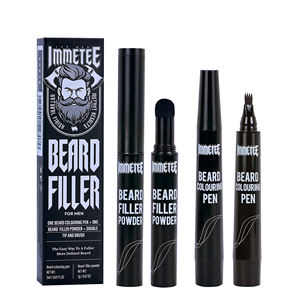 Matita per <span class=keywords><strong>Barba</strong></span> IMMETEE a Lunga Durata, Copertura Naturale e Volumizzante, Matita a 4 Punte per Riempimento <span class=keywords><strong>Barba</strong></span> Maschile - Product Image 6
