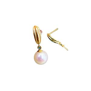 S925 <b>Silver</b> DIY <b>Pearl</b> Accessories Empty Stand for Personalized <b>Earrings</b> with 7-10mm Beads 20976 Jewelry Accessory - Product Image 5