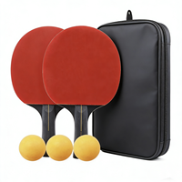 Raquette de tennis de table populaire en bois de peuplier 5 plis avec caoutchouc à picots 252x148mm 200g et housse de protection – Meilleure vente