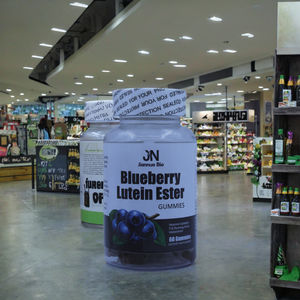 Gommes à mâcher à la <span class=keywords><strong>lutéine</strong></span> aromatisées à la <span class=keywords><strong>myrtille</strong></span>, portion de 3 g, 60 pièces, 3 g * 60 pièces, durée de conservation de 24 mois, <span class=keywords><strong>bienfaits</strong></span> pour la santé de la vision, adultes - Product Image 1