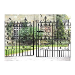 Ace, la más nueva puerta abatible doble de hierro forjado, diseño de puerta de parrilla Interior de hierro forjado, <span class=keywords><strong>bisagra</strong></span> de diseño de puerta principal de hierro forjado - Product Image 2