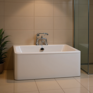 Baignoire coquille 120 x 70 cm sans panneaux pour salle de bain - Product Image 3