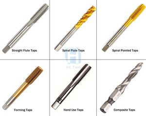 Usine vend des tarauds HSS <span class=keywords><strong>1</strong></span>/2\", <span class=keywords><strong>1</strong></span>/4\", <span class=keywords><strong>1</strong></span>/<span class=keywords><strong>8</strong></span>\" norme ANSI UNC BSP <span class=keywords><strong>NPT</strong></span> pour alliage d'aluminium, cuivre et tuyaux en plastique - Product Image 4