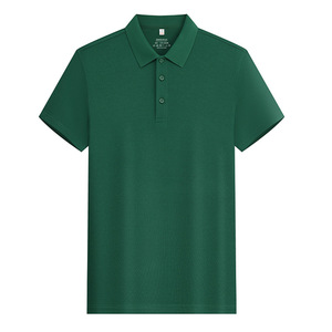 Polo Shirt Short Sleeve Solid Color Cotton Eco Friendly Daily Wear - Product Image 3