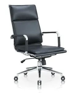 Nhà Máy Giá cao trở lại điều hành BOSS PU da ghế văn phòng đồ nội thất văn phòng xoay ghế da có thể điều chỉnh ghế