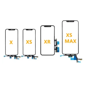 Panel Layar Sentuh Ponsel, Digitizer Kaca Sentuh dengan Oca untuk Iphone X Sampai 12 Pro Max