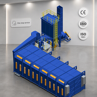 Salle de sablage pour pièces de navires