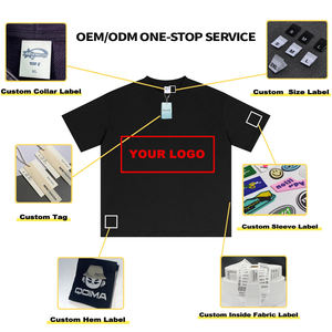 ODM/OEM T-shirt basique à col rond et manches courtes en coton 100% 275g 24 couleurs neutres avec col fileté non déformable - Product Image 2