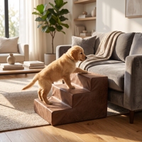 Hochdichte Schaumstoff-Haustiertreppe, Langlebige Katzenleiter, Rutschfeste Abnehmbare Waschbare Hundetreppe, Schaumstoff-Hundetreppe