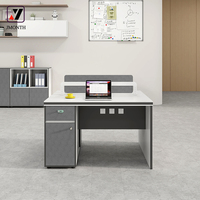 Postes de travail modulaires modernes Jmonth F016 les plus vendus – Ensemble bureau et chaise informatique durables, style panneau bois, garantie 5 ans, usage commercial