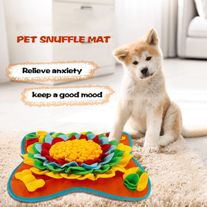 Colorato grande fiore per animali domestici stuoia di arricchimento cane che annusa allenamento cibo coperta Puzzle lento mangiatoia per cani - Product Image 6