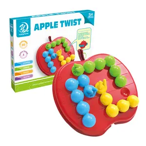 เกมปริศนาการเดินทางที่มี60ความท้าทาย4ระดับสมาร์ทบอร์ดเกมของเล่นปริศนาอัจฉริยะแอปเปิ้ลบิดสำหรับเด็ก