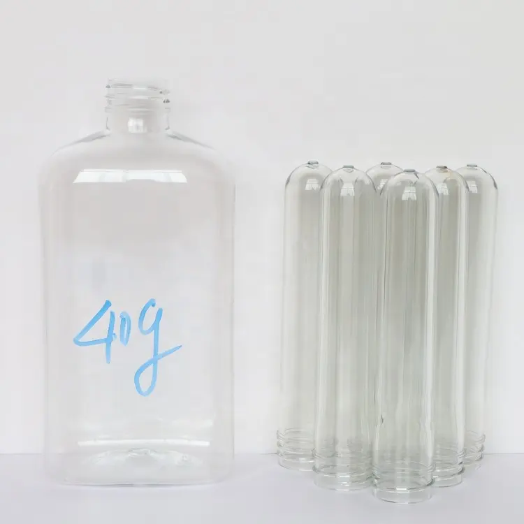 Çin üretimi ucuz 28mm 40g kozmetik PET plastik şişe preform kozmetik fabrika fiyat için 28/410 PET preform