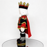 Ensemble de costume de roi ou de chevalier personnalisé, couronne, cape, tenue royale vintage pour peluche, accessoires de déguisement et de cosplay