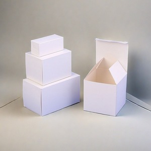 صندوق مخصص بشعار ملون من مصنع أصلي؛ صندوق من الورق المقوى الأبيض. - Product Image 3
