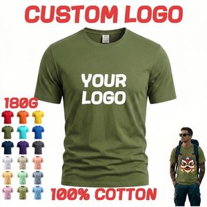Camisetas para Hombre, 180 g/m², 100% Algodón Puro, Camisetas Lisas para Personalizar con Logotipo, Venta al Por Mayor - Product Image 2