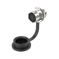 Connecteur d'adaptateur aviation étanche série SF12, 2-9 broches mâle/femelle, contacts en cuivre 10A, indice de protection IP67, 1500V AC, alliage de zinc