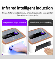 Lampe à ongles automatique à design personnalisé, utilisation en salon et à domicile, professionnelle, sans fil, rechargeable, séchage rapide, haute puissance, gel à ongles
