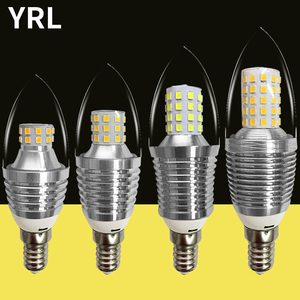 Bombilla LED tipo vela E27 con base de aluminio SMD 2835 6000K Luz diurna 80lm/w 50000H Ra90 1000LM Control remoto AC 220V - Product Image 1