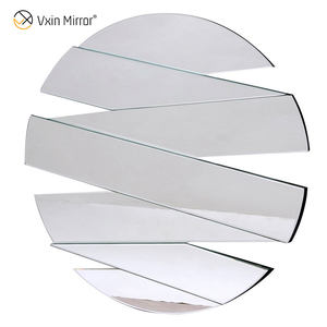 Fabriek Directe Verkoop Zig-Zag Globe Van Hand-Cut Ruiten Met Unframed Randen Muur Spiegel - Product Image 2