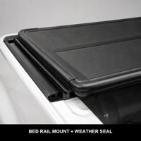 Couverture de benne rigide pliable pour pick-up, en aluminium, pliable en trois parties, profil bas, étanche, OEM ODM