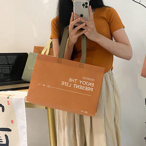 Biểu Tượng Tùy Chỉnh Có Thể Tái Chế Thân Thiện Với Môi Không Dệt Mua Sắm Túi Tái Sử Dụng Hàng Tạp Hóa Tote Túi Cho Quần Áo Và Siêu Thị Khuyến Mãi - Product Image 3