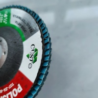 Disque à lamelles en céramique de qualité supérieure 115mm 125mm T27 pour finition de surface en acier inoxydable Inox, outil pour meuleuse d'angle