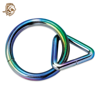 Cincin Segitiga Logam Campuran Seng untuk Tali Kekang Kuda, Tali Hewan Peliharaan, Ransel, dan Perlengkapan Webbing