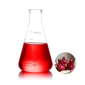 High-quality hibiscus flower extract with high concentration of 100% natural hibiscus roselle extract