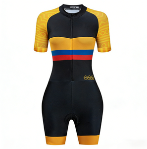 Combinaison de triathlon une pièce à séchage rapide, personnalisable avec logo, pour hommes et femmes athlètes, triathlètes professionnels, cyclisme, course à pied, natation - Product Image 2