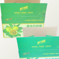 Vente en gros de boîte en papier d'expédition universelle de fruits à impression personnalisée boîte-cadeau fruits de la passion prune grande boîte d'emballage de fruits en carton