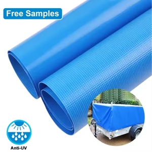 Прочный водонепроницаемый ПВХ-тент для покрытия грузовиков и прицепов, ткань с ножеустойчивым покрытием для промышленного транспорта - Product Image 3