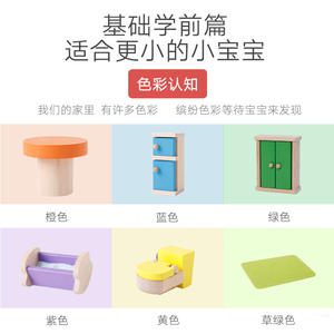 Ensemble de cuisine en bois Onshine 7 pièces, meubles de maison de poupée, jouets pour enfants de 3 ans et plus, jeu de rôle, décoration de salle de jeux intérieure - Product Image 5