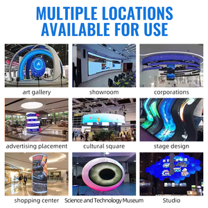 Écran LED flexible numérique incurvé P0.9-P4, colonne, cylindre, anneau, mur vidéo avec prise en charge de l'animation pour une utilisation en intérieur/extérieur - Product Image 6