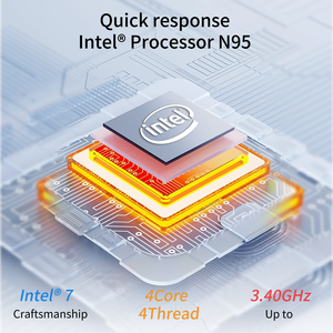 Ordinateur portable tactile IPS 14 pouces neuf, <span class=keywords><strong>DDR4</strong></span>, Intel N95, 16 Go de RAM, 512 Go + 1 To SSD, Windows 11, prise US/EU, usage professionnel et domestique - Product Image 3