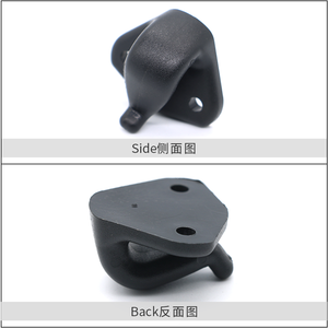Accessori per borsa da bagaglio con gancio in plastica riciclata KJM nero Pom - Product Image 3