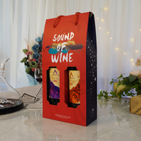 Boîte à vin double pliable en carton ondulé écologique, fabrication professionnelle directe d'usine, OEM, vente en gros, stockage de spiritueux