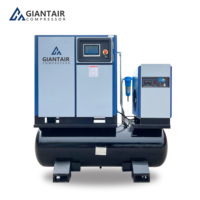 Compresseurs d'air à vis industriels à gaz naturel pour découpe laser, 15 kW, 22 kW, 16 bars, vente chaude